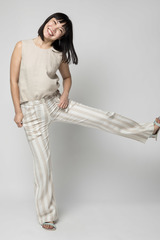 Striped Linen Trousers