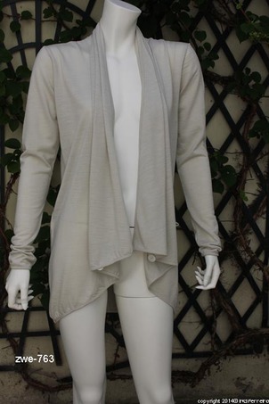 Cardigan/Pullover in wool jersey